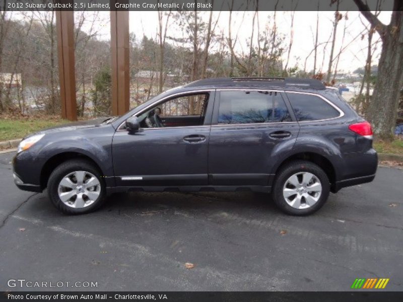  2012 Outback 2.5i Limited Graphite Gray Metallic