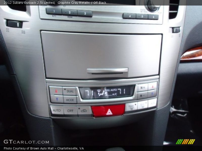 Graphite Gray Metallic / Off Black 2012 Subaru Outback 2.5i Limited