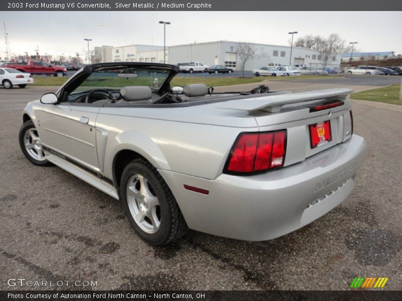 Silver Metallic / Medium Graphite 2003 Ford Mustang V6 Convertible