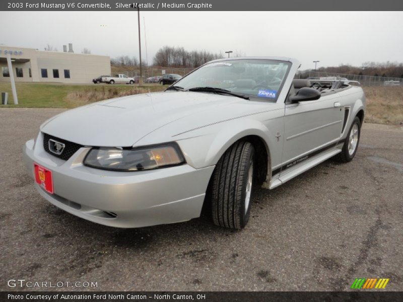 Silver Metallic / Medium Graphite 2003 Ford Mustang V6 Convertible
