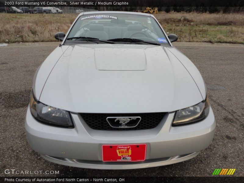 Silver Metallic / Medium Graphite 2003 Ford Mustang V6 Convertible