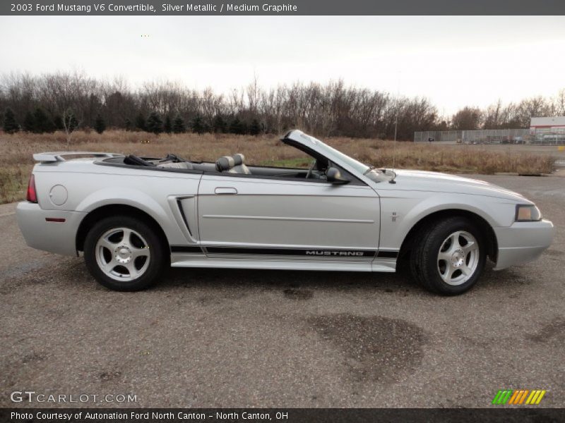Silver Metallic / Medium Graphite 2003 Ford Mustang V6 Convertible