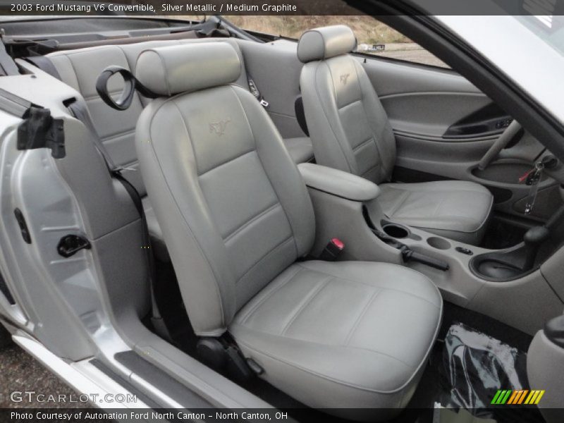 Silver Metallic / Medium Graphite 2003 Ford Mustang V6 Convertible