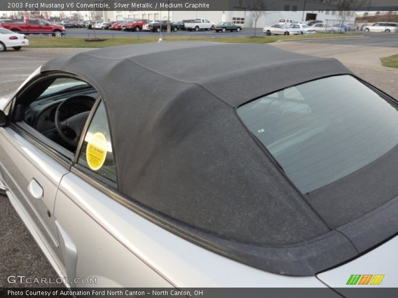 Silver Metallic / Medium Graphite 2003 Ford Mustang V6 Convertible