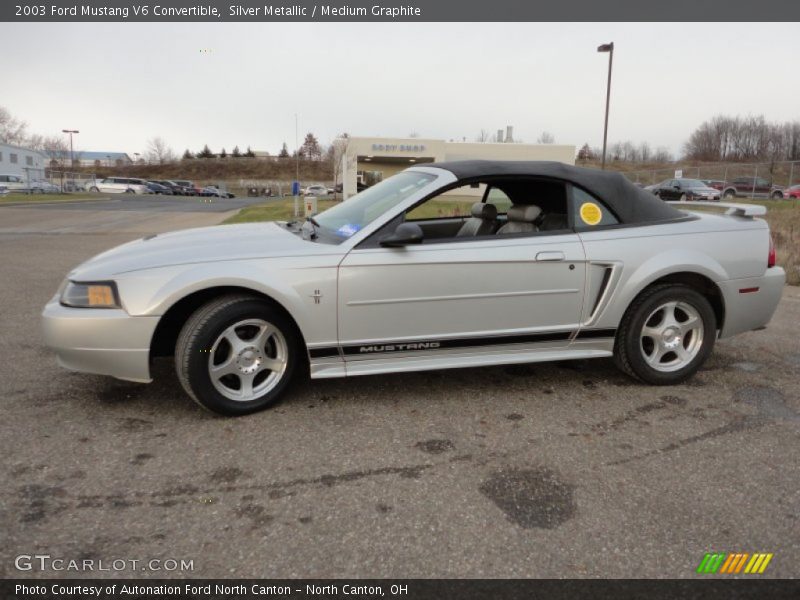 Silver Metallic / Medium Graphite 2003 Ford Mustang V6 Convertible