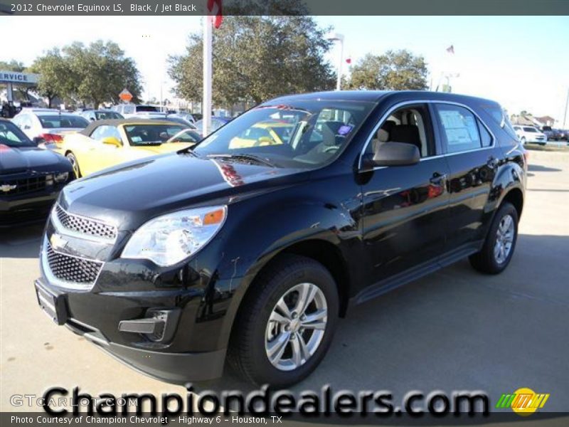 Black / Jet Black 2012 Chevrolet Equinox LS
