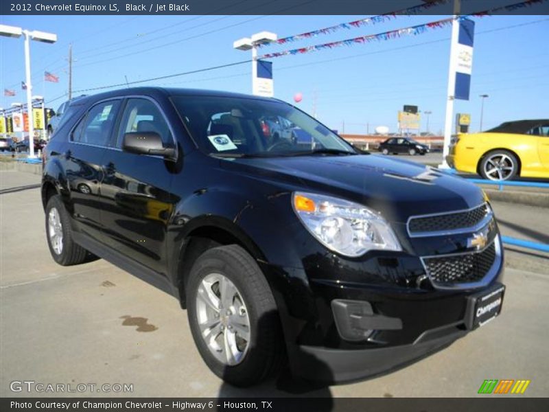 Black / Jet Black 2012 Chevrolet Equinox LS