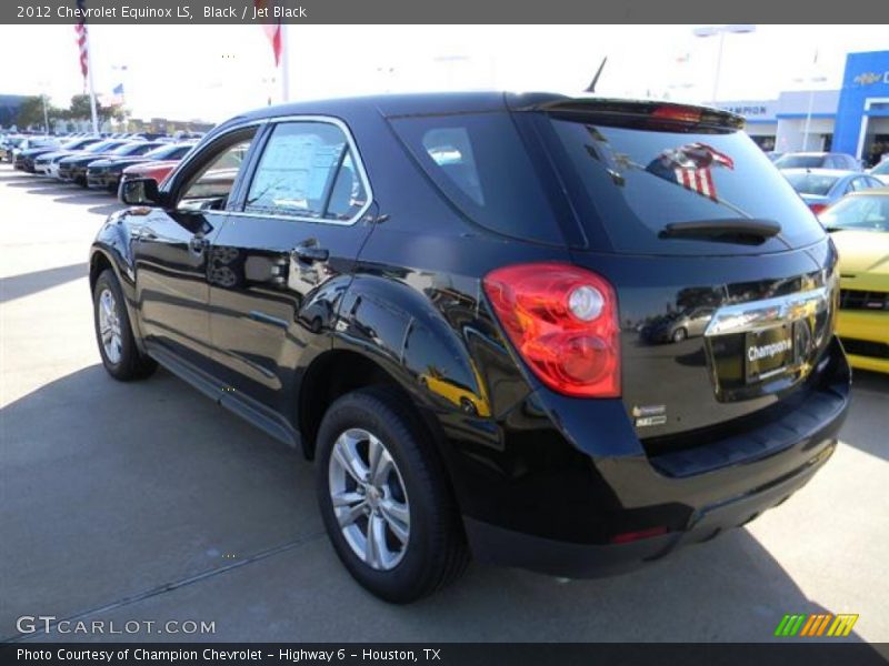 Black / Jet Black 2012 Chevrolet Equinox LS