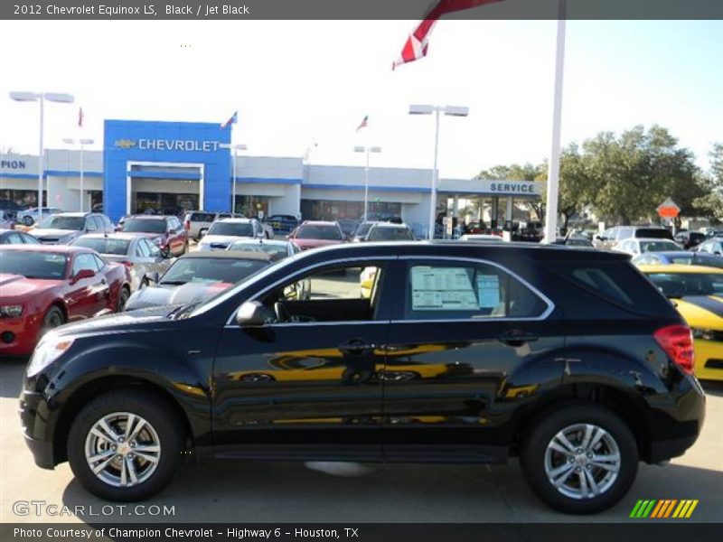Black / Jet Black 2012 Chevrolet Equinox LS