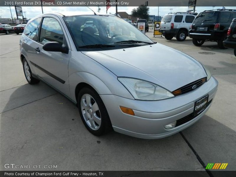 CD Silver Metallic / Medium Graphite Grey 2001 Ford Focus ZX3 Coupe