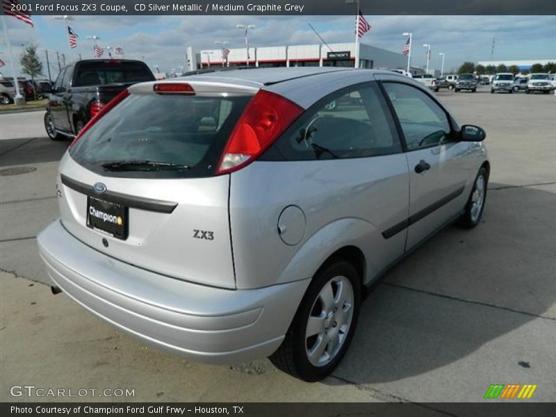CD Silver Metallic / Medium Graphite Grey 2001 Ford Focus ZX3 Coupe