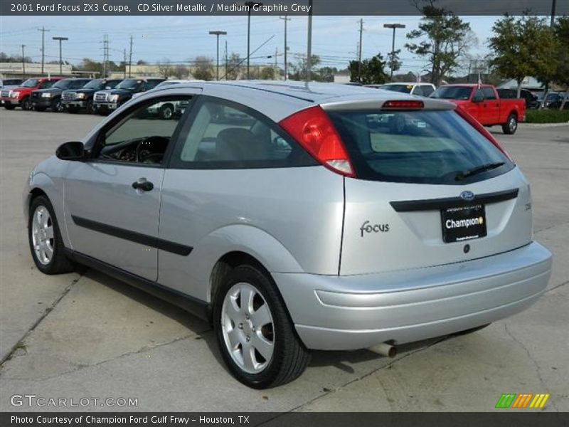 CD Silver Metallic / Medium Graphite Grey 2001 Ford Focus ZX3 Coupe