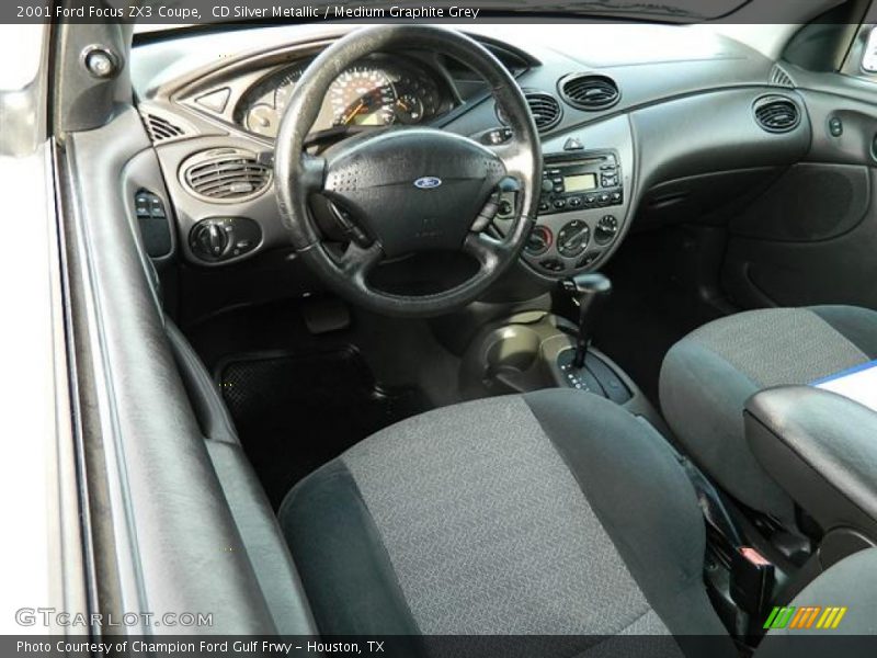CD Silver Metallic / Medium Graphite Grey 2001 Ford Focus ZX3 Coupe