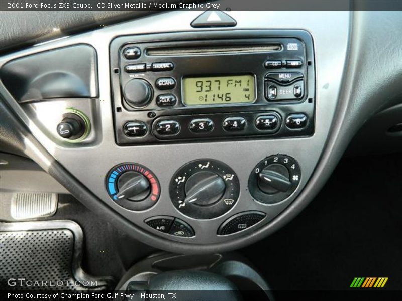 CD Silver Metallic / Medium Graphite Grey 2001 Ford Focus ZX3 Coupe