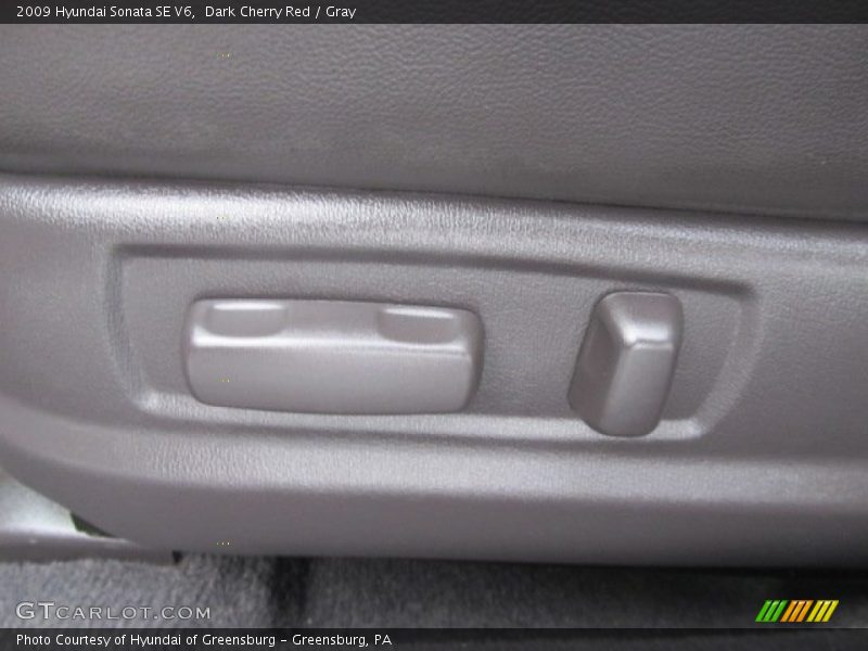 Dark Cherry Red / Gray 2009 Hyundai Sonata SE V6