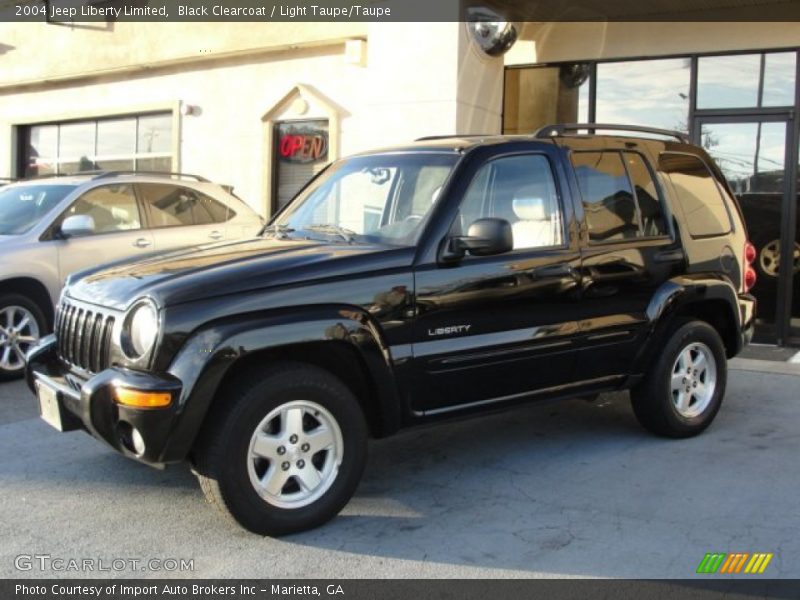 Black Clearcoat / Light Taupe/Taupe 2004 Jeep Liberty Limited