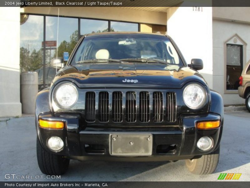 Black Clearcoat / Light Taupe/Taupe 2004 Jeep Liberty Limited