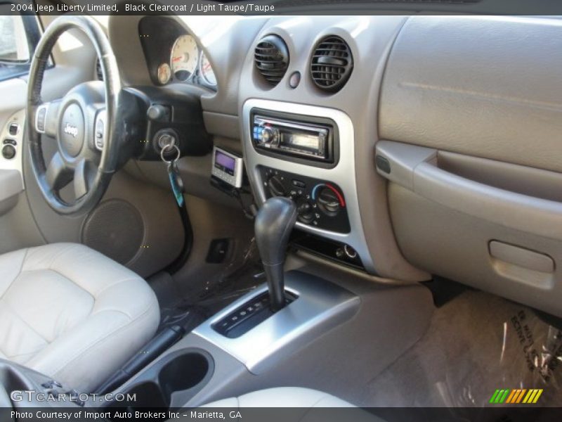Black Clearcoat / Light Taupe/Taupe 2004 Jeep Liberty Limited