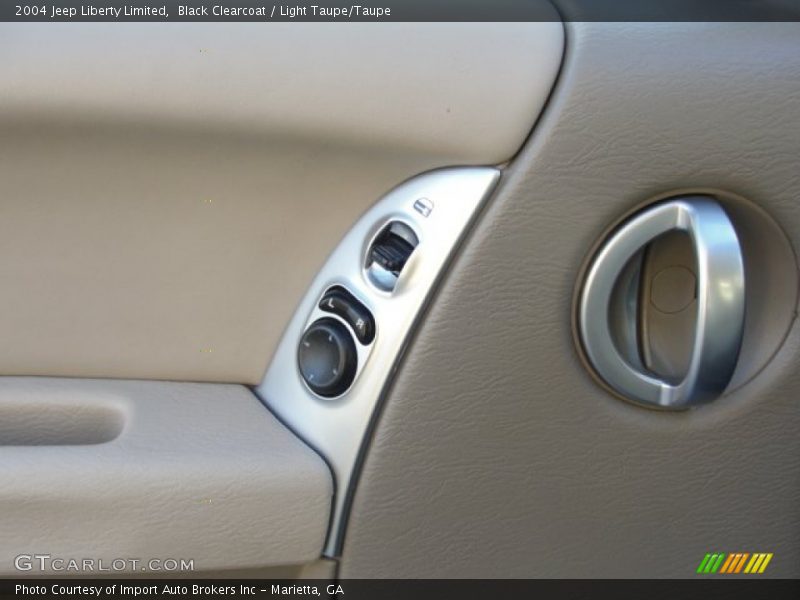 Black Clearcoat / Light Taupe/Taupe 2004 Jeep Liberty Limited