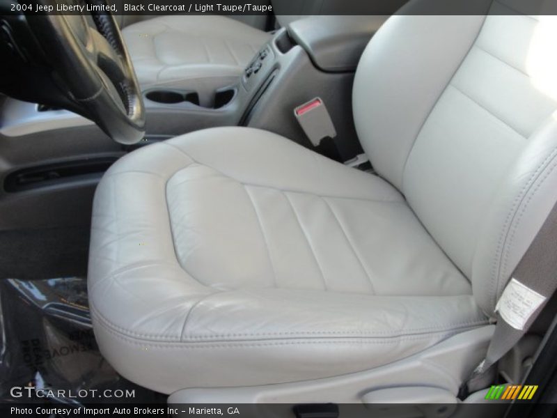 Black Clearcoat / Light Taupe/Taupe 2004 Jeep Liberty Limited