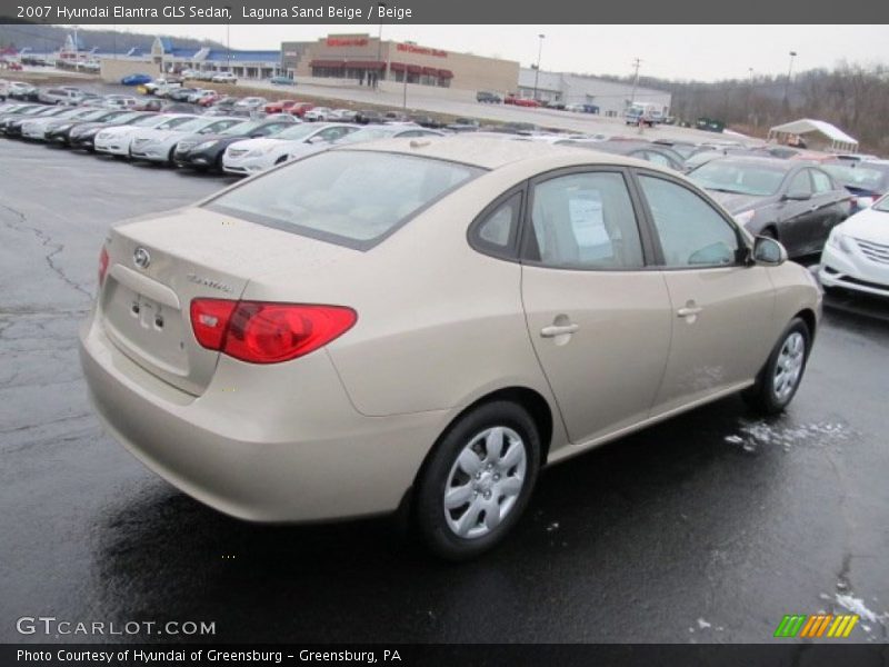 Laguna Sand Beige / Beige 2007 Hyundai Elantra GLS Sedan