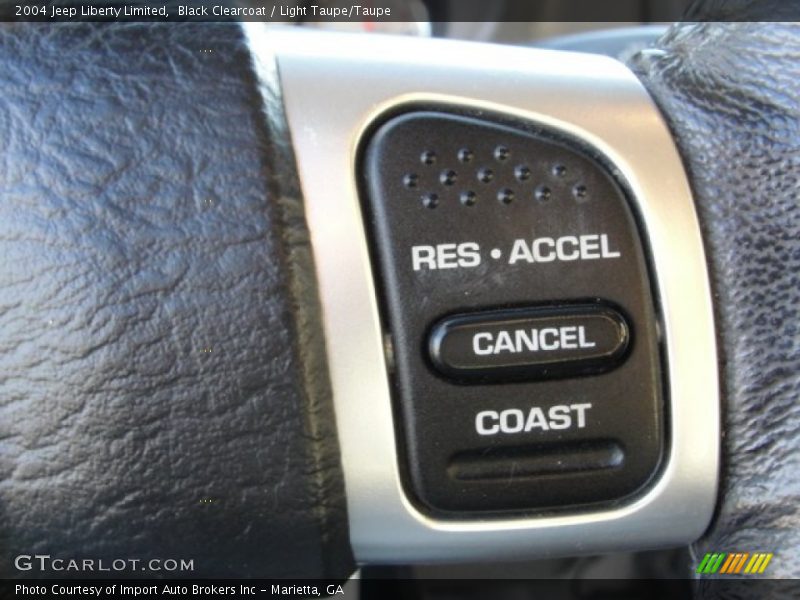 Black Clearcoat / Light Taupe/Taupe 2004 Jeep Liberty Limited