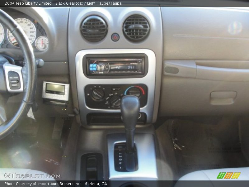 Black Clearcoat / Light Taupe/Taupe 2004 Jeep Liberty Limited