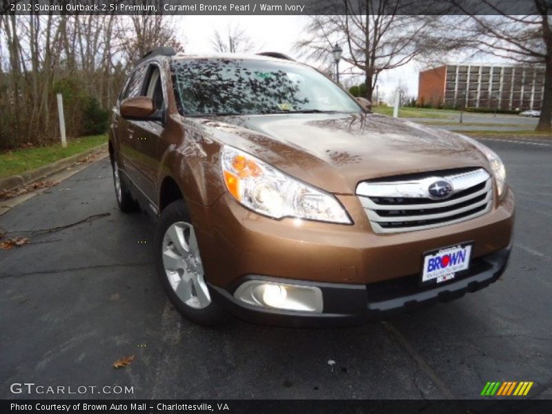 Caramel Bronze Pearl / Warm Ivory 2012 Subaru Outback 2.5i Premium