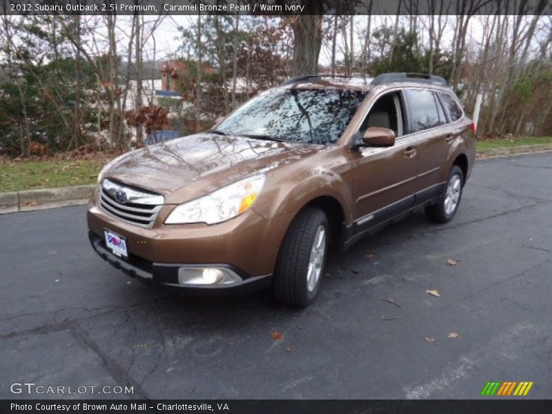 Caramel Bronze Pearl / Warm Ivory 2012 Subaru Outback 2.5i Premium