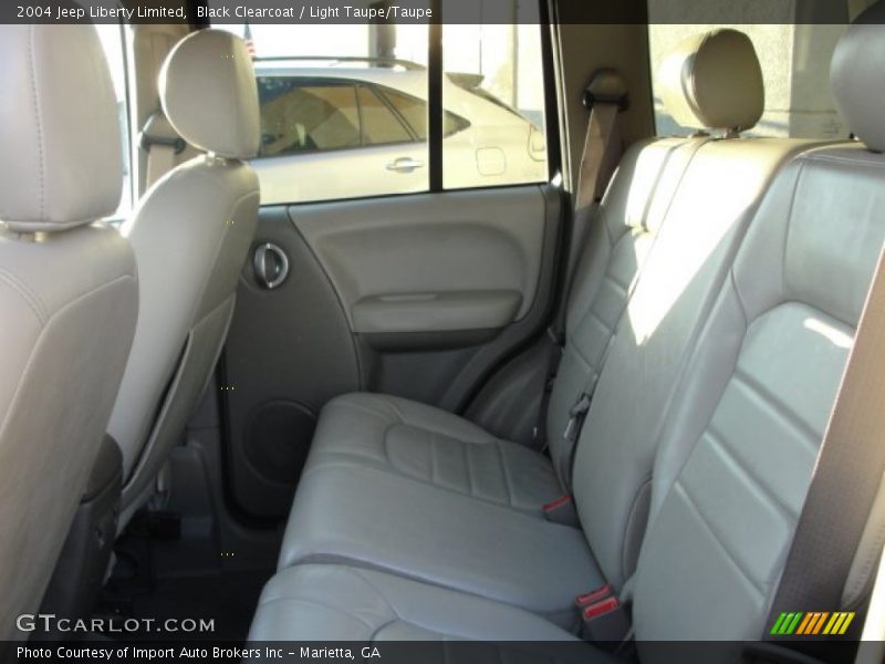 Black Clearcoat / Light Taupe/Taupe 2004 Jeep Liberty Limited