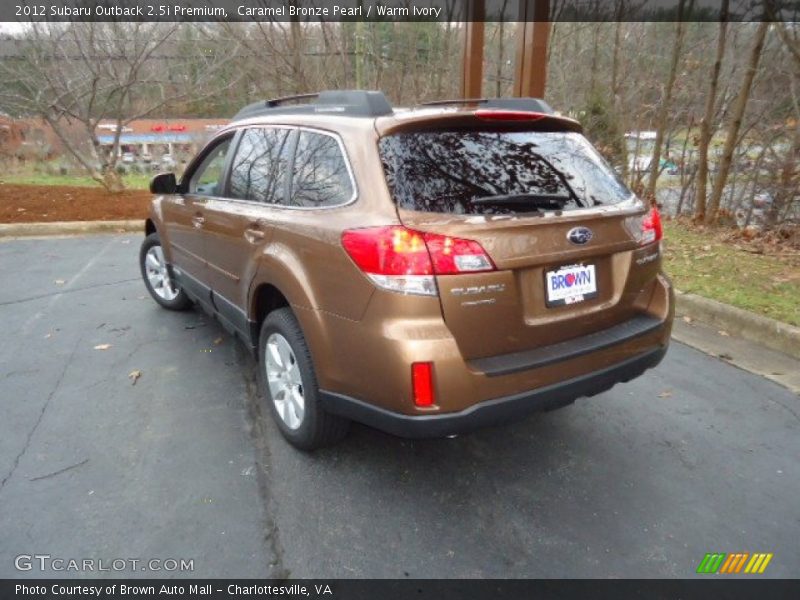 Caramel Bronze Pearl / Warm Ivory 2012 Subaru Outback 2.5i Premium