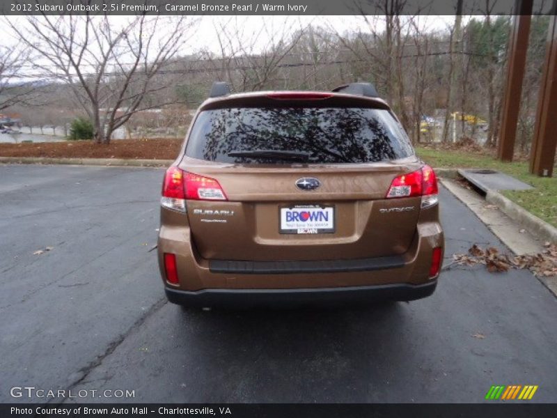 Caramel Bronze Pearl / Warm Ivory 2012 Subaru Outback 2.5i Premium