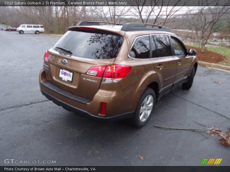 Caramel Bronze Pearl / Warm Ivory 2012 Subaru Outback 2.5i Premium