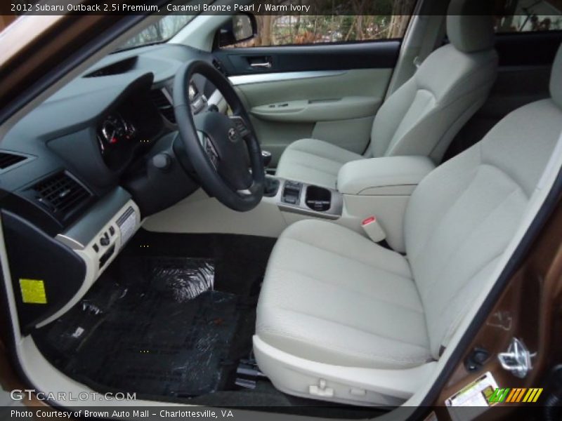  2012 Outback 2.5i Premium Warm Ivory Interior