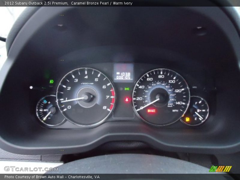  2012 Outback 2.5i Premium 2.5i Premium Gauges