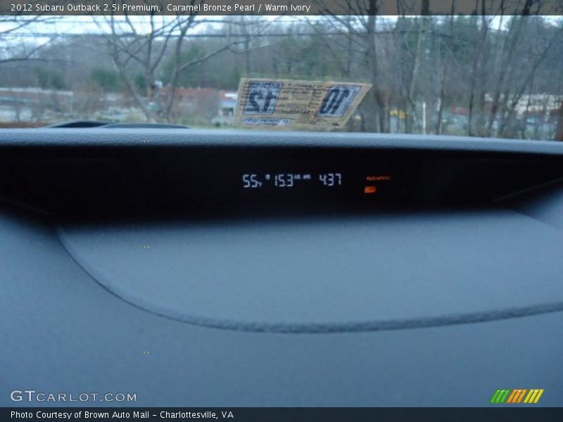 Caramel Bronze Pearl / Warm Ivory 2012 Subaru Outback 2.5i Premium