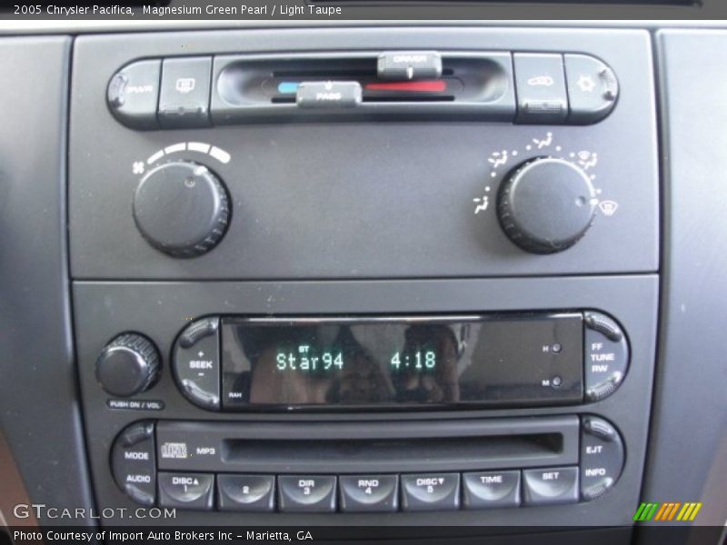 Controls of 2005 Pacifica 