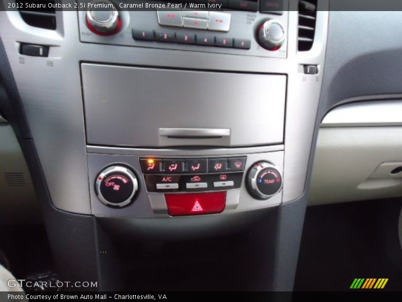 Caramel Bronze Pearl / Warm Ivory 2012 Subaru Outback 2.5i Premium