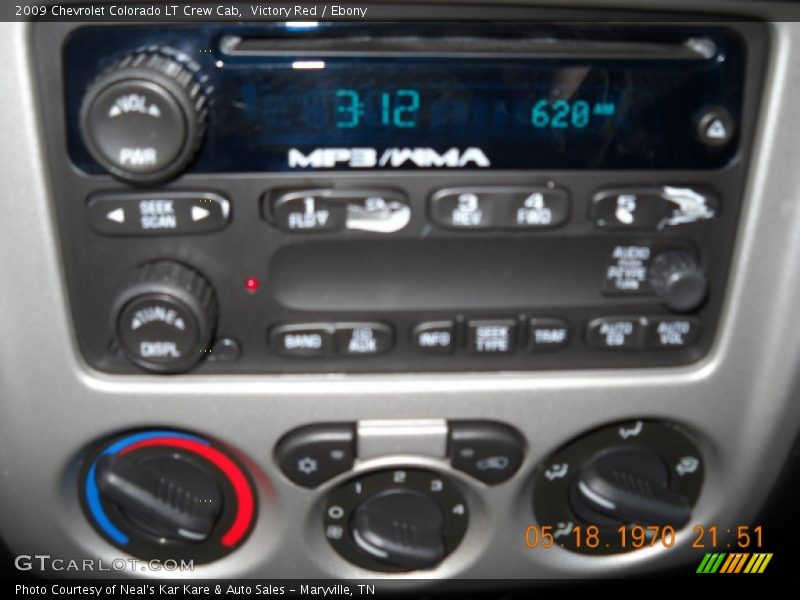 Victory Red / Ebony 2009 Chevrolet Colorado LT Crew Cab