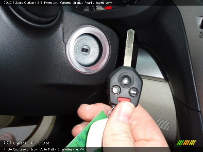 Keys of 2012 Outback 2.5i Premium