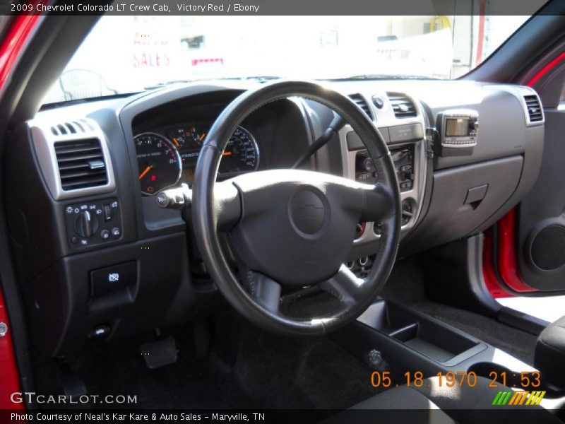 Victory Red / Ebony 2009 Chevrolet Colorado LT Crew Cab