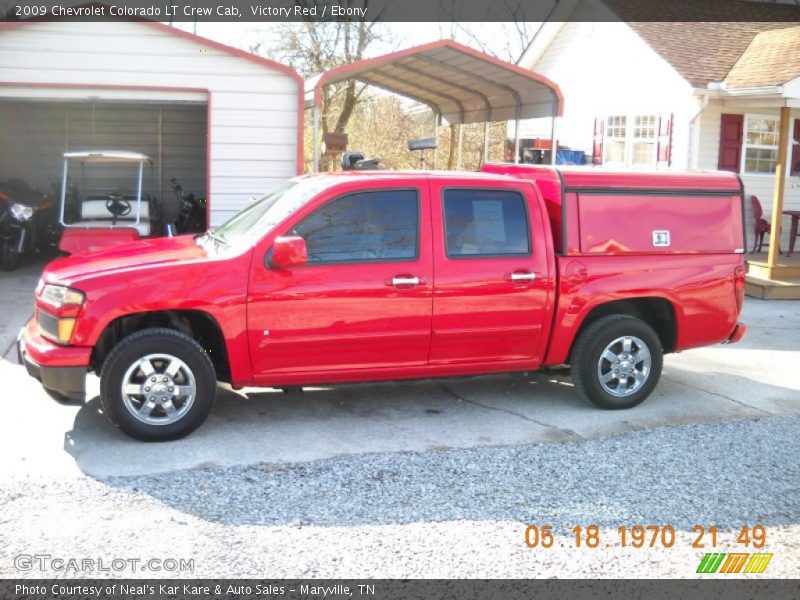 Victory Red / Ebony 2009 Chevrolet Colorado LT Crew Cab