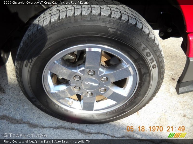 Victory Red / Ebony 2009 Chevrolet Colorado LT Crew Cab