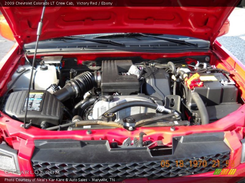 Victory Red / Ebony 2009 Chevrolet Colorado LT Crew Cab