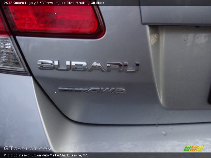 Ice Silver Metallic / Off Black 2012 Subaru Legacy 3.6R Premium