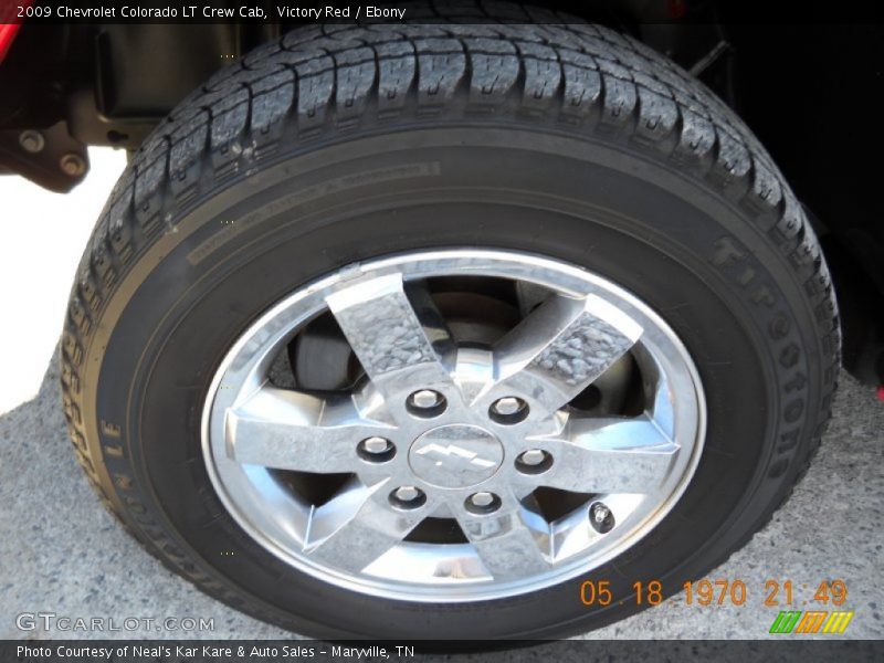 Victory Red / Ebony 2009 Chevrolet Colorado LT Crew Cab