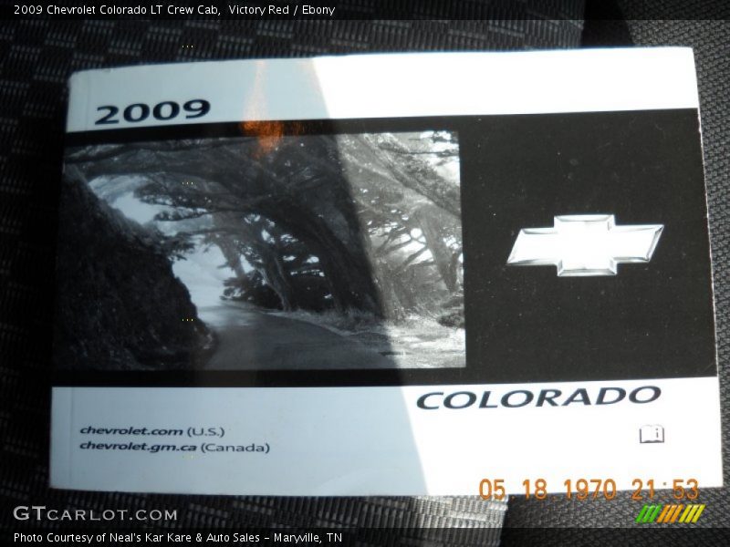 Victory Red / Ebony 2009 Chevrolet Colorado LT Crew Cab