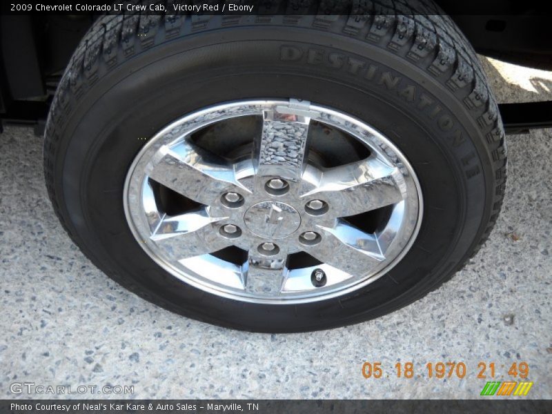 Victory Red / Ebony 2009 Chevrolet Colorado LT Crew Cab