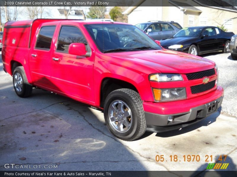 Victory Red / Ebony 2009 Chevrolet Colorado LT Crew Cab