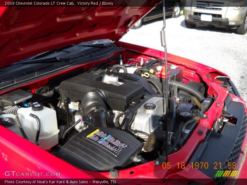 Victory Red / Ebony 2009 Chevrolet Colorado LT Crew Cab